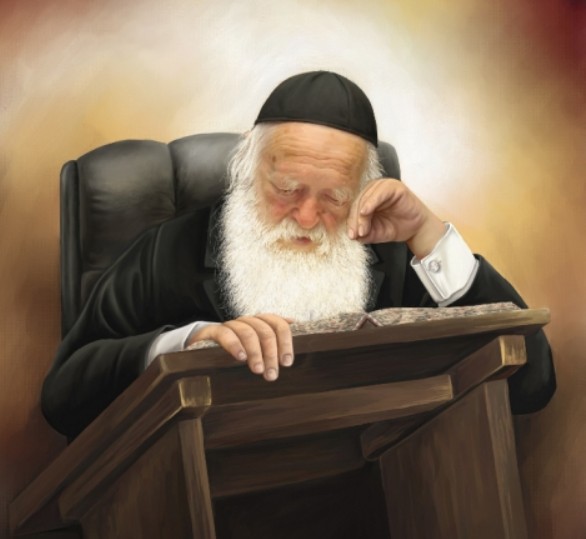 הרב חיים קנייבסקי (ציור: תמר צייטלין)