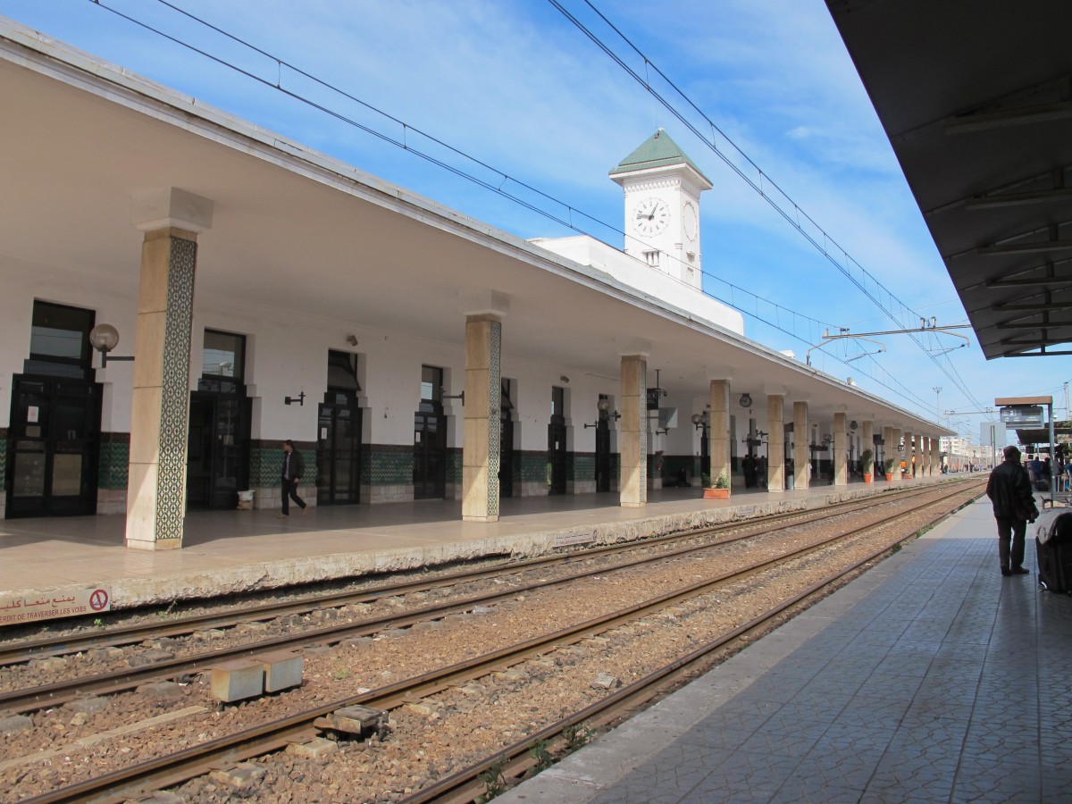 תחנת רכבת בקזבלנקה (צילום: אהרון קליגר)
