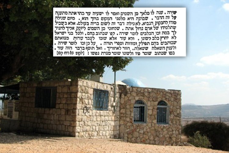 מבנה הקבר מעל מקום ציונו של הנביא חבקוק