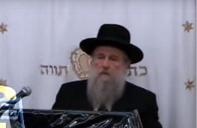 הרב משה שפירא (צילום מסך יוטיוב/עמרם שלום פרידמן)