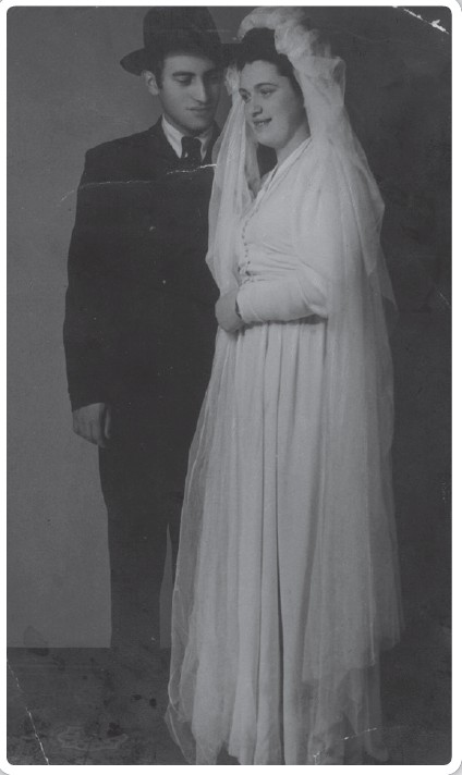 הורי בחתונתם - אנטוורפן 1946