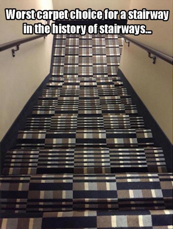 בחירת השטיח הגרועה בהיסטוריה של המדרגות
