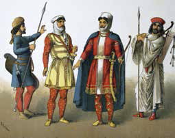 קצינים וחיילים בני עמים שונים בצבא מלכי פרס, בתיאורו של צייר