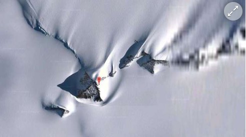 הרכס המדובר במבט מלמעלה (צילום: Google Earth)