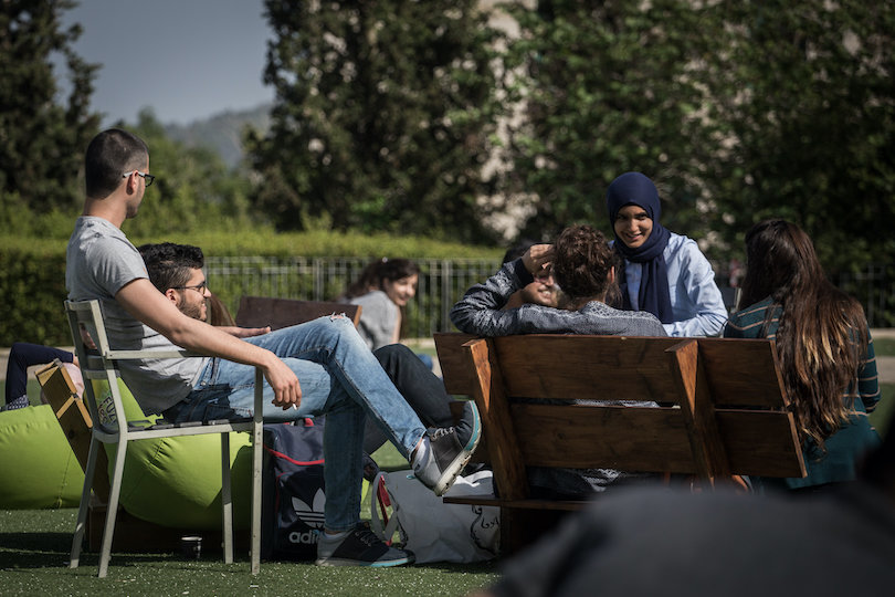 סטודנטים באוניברסיטת חיפה (צילום: הדס פרוש, פלאש 90)