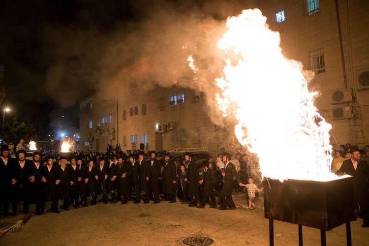 חגיגות ל"ג בעומר בירושלים, בשנה שעברה (צילום: יונתן זינדל, פלאש 90)