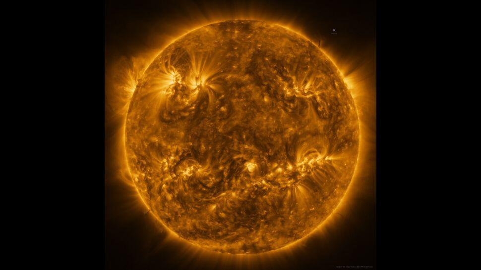השמש ממרחק 75 מיליון ק"מ (צילום: סוכנות החלל האירופית)