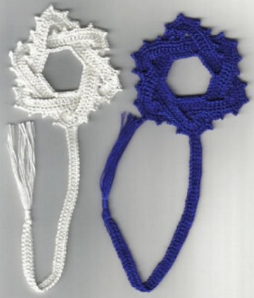 סימניות כחול לבן - מגן דוד סרוג