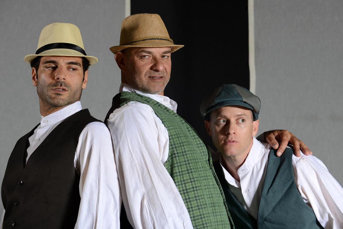 השחקנים: יגאל פילר, דני שטג וציון אשכנזי (צילום: מוקי שוורץ)