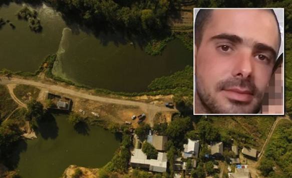 אמיר אוחנה ליד האגם בו נמצא (צילום: מתוך פייסבוק ואמיר אלוני, זק"א)