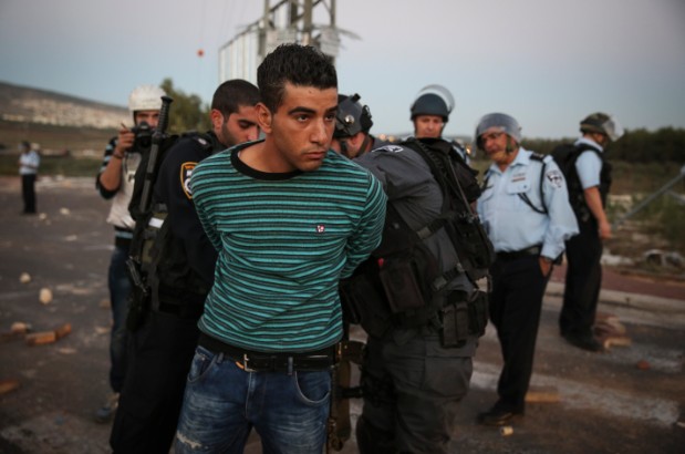 ערבי ישראלי שנעצר בנובמבר האחרון (צילום: פלאש 90)