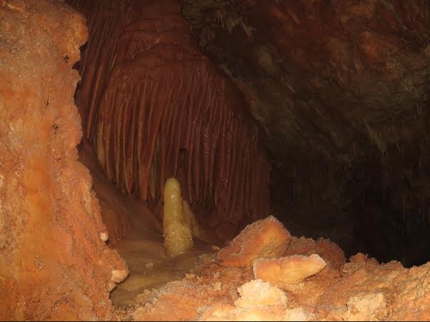 תמונה מהמערה הסגורה כעת לציבור 