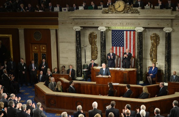 נאום נתניהו בקונגרס, אתמול (צילום: פלאש 90)