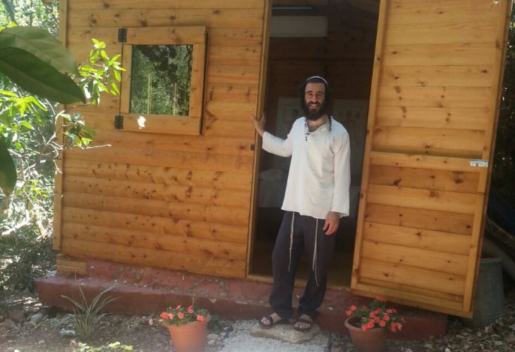 Ohad outside the Chinese medicine clinic in Kiryat Tivon