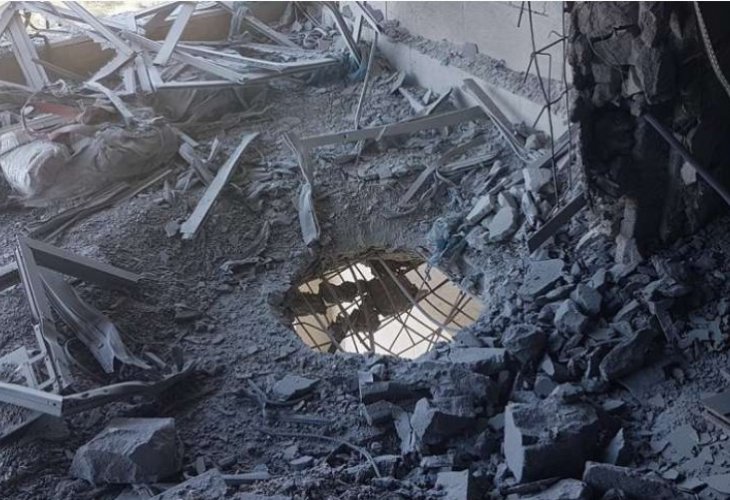 A house previously damaged in Sderot (Photo: Israel Police)