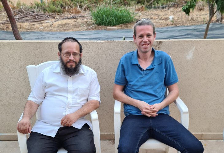 Yonatan Lieber and Israel Stern (Photo: Avner Shaki) Yonatan Lieber and Israel Stern (Photo: Avner Shaki)