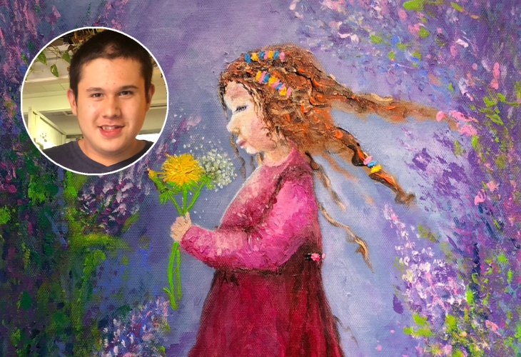 One of Mark's paintings