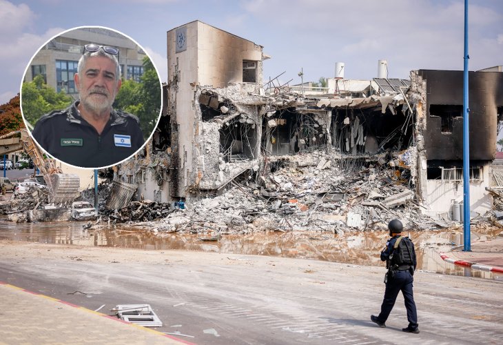 The destroyed police station in Sderot (Photo: Haim Goldberg / Flash 90) The destroyed police station in Sderot (Photo: Haim Goldberg / Flash 90)