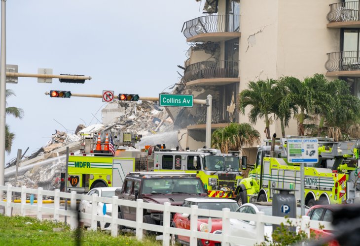 The collapsed building in Miami (Photo: Shutterstock) The collapsed building in Miami (Photo: Shutterstock)