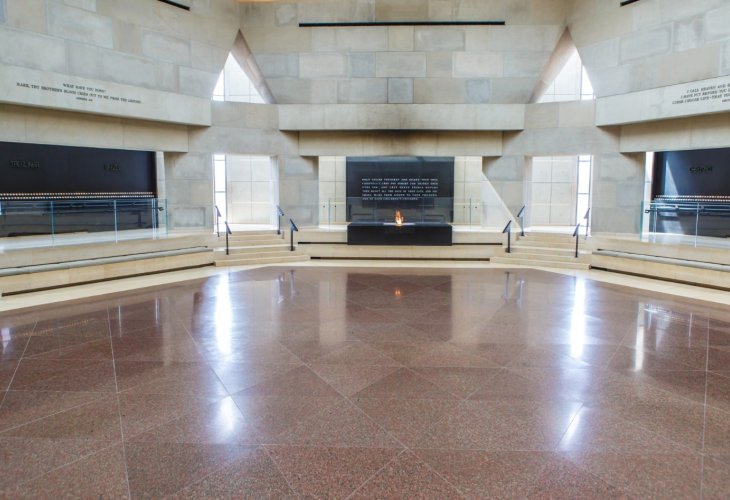 The Hall of Remembrance at the Holocaust Museum in Washington D.C.