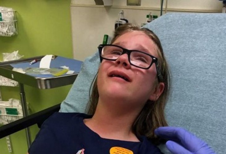 Emily Ecole at the hospital (screenshot) Emily Ecole at the hospital (screenshot)