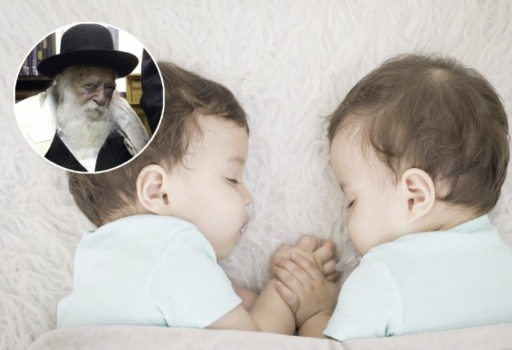 Circled: Rabbi Chaim Kanievsky (Photo: Flash 90)