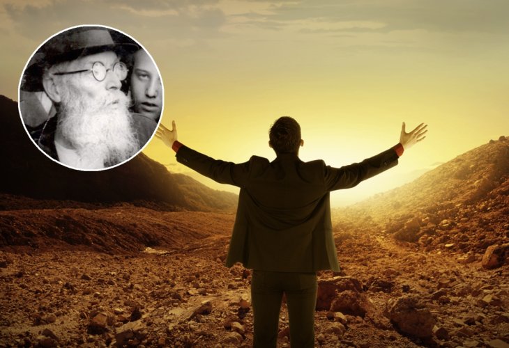 In circle: The Chazon Ish (Photo: shutterstock)