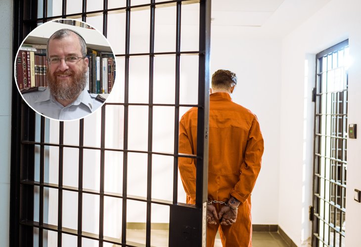 In the circle: Rabbi Eyal Ben David (Background photo: shutterstock)