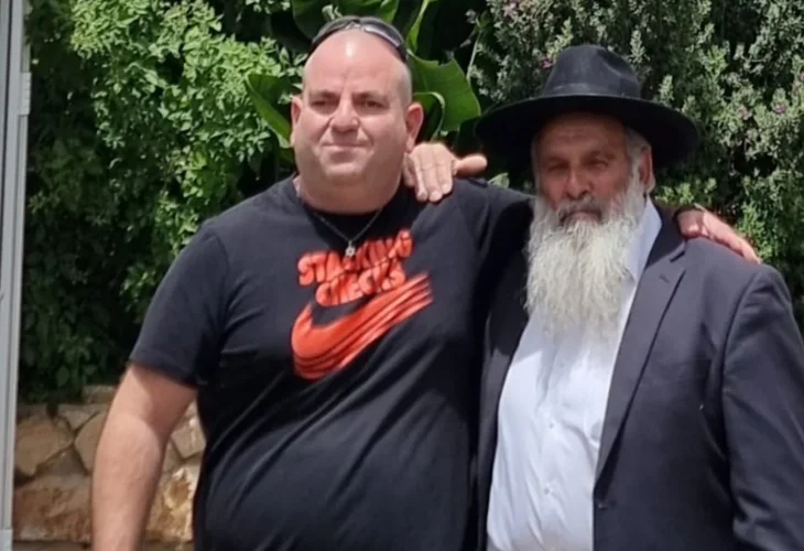 "Mezuzah Project." Lior Haim with Rabbi Eliyahu Vaknin "Mezuzah Project." Lior Haim with Rabbi Eliyahu Vaknin