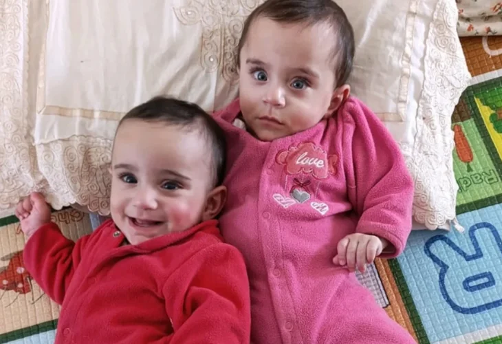 The twins Hallel and Tair The twins Hallel and Tair