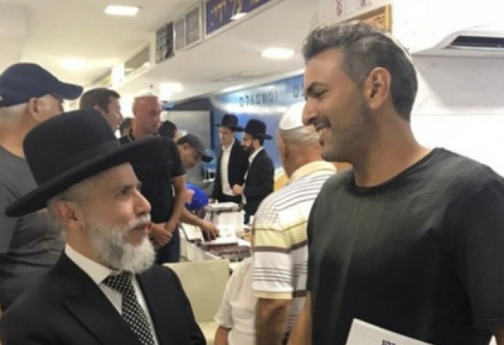 Sagiv Cohen with Rabbi Zamir Cohen during the lecture tour Sagiv Cohen with Rabbi Zamir Cohen during the lecture tour