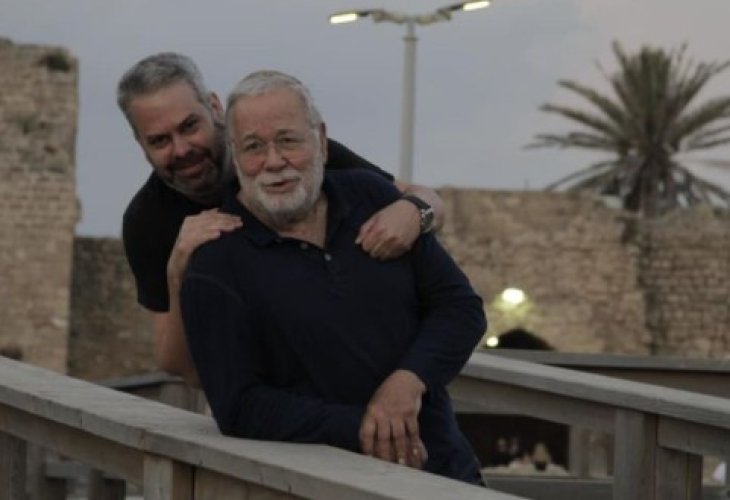 Roy Barkan with his late father Yehuda (Photo from Facebook)