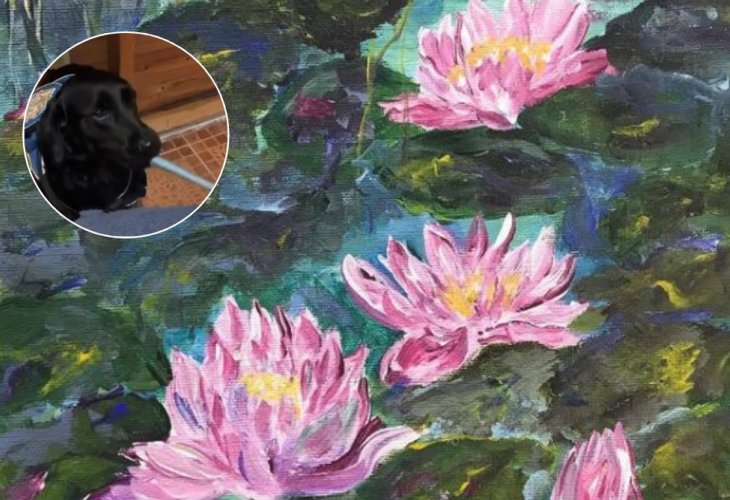 Painting by Bracha Fischel | Inset - Donna Painting by Bracha Fischel | Inset - Donna