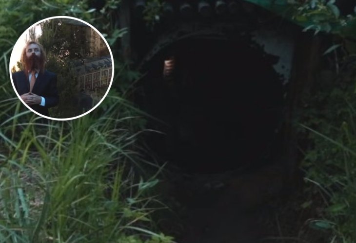 A glimpse into the secret life of a man living beneath the forest floor.