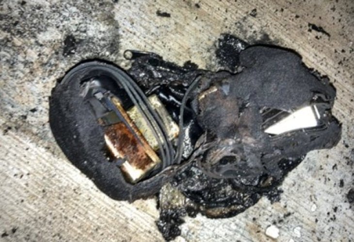 The tefillin that remained intact (Photo: Fire and Rescue Communications) The tefillin that remained intact (Photo: Fire and Rescue Communications)