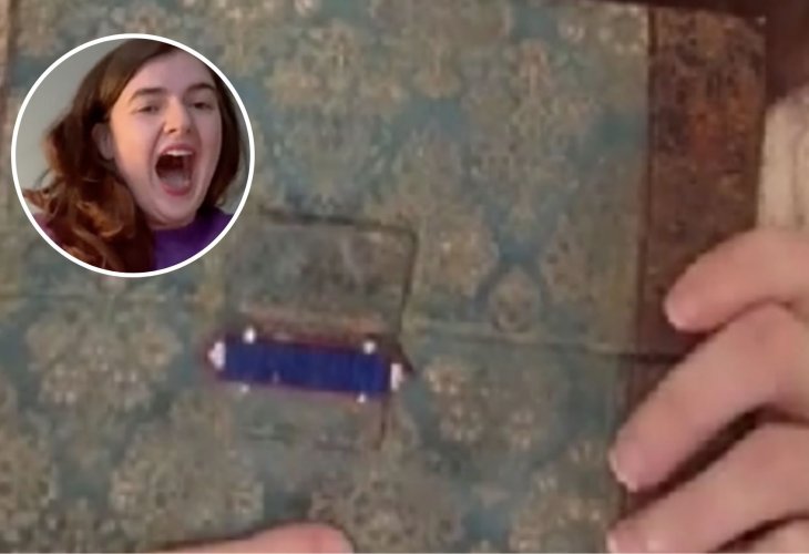 Inset: Chandler West with the wallet that added thousands to her pocket