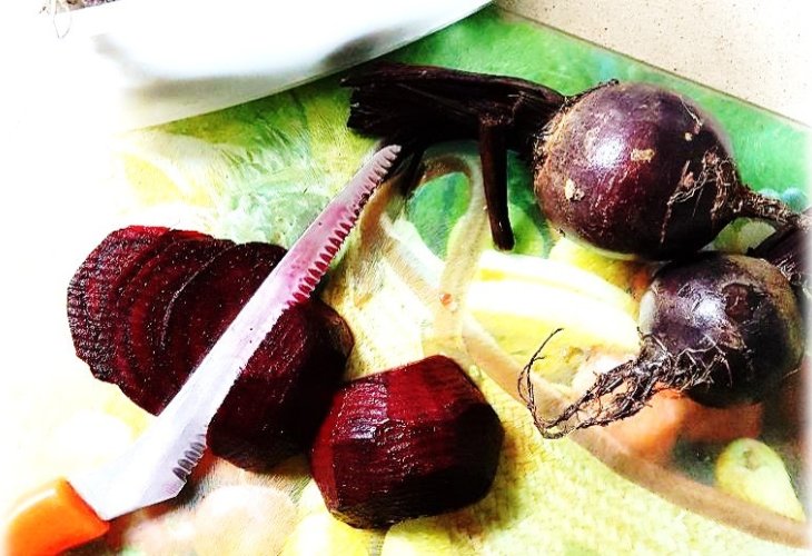 Paired with purple beets Paired with purple beets