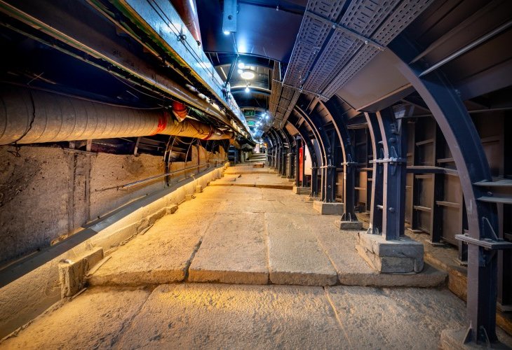 The stepped street, dating back to the Second Temple period (Photo: Kobi Harati, City of David)