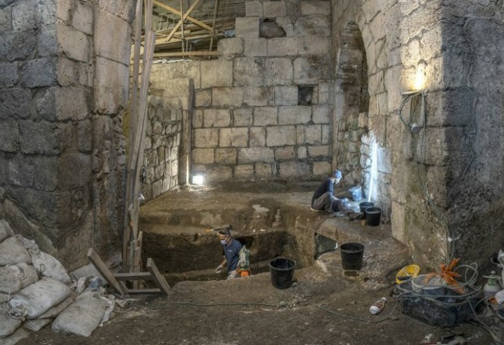 Excavation and Preservation Works (Photo: Shai Halevi, Israel Antiquities Authority) Excavation and Preservation Works (Photo: Shai Halevi, Israel Antiquities Authority)