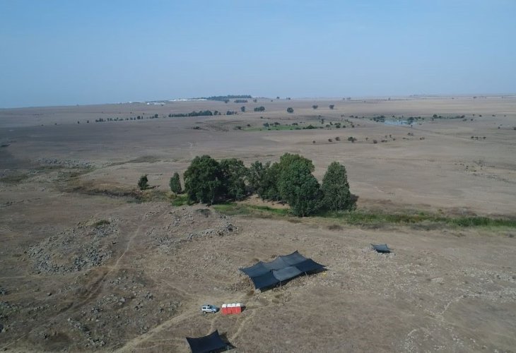 Archaeological excavation in Hispin, aerial view (Photo: Anya Kleiner, Israel Antiquities Authority) Archaeological excavation in Hispin, aerial view (Photo: Anya Kleiner, Israel Antiquities Authority)