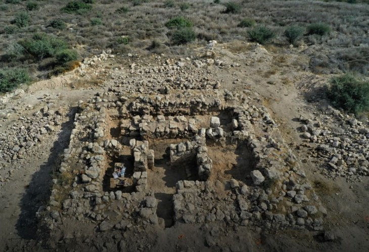 The structure uncovered in the Lachish Forest (Photo: Vladik Lifshits, Israel Antiquities Authority) The structure uncovered in the Lachish Forest (Photo: Vladik Lifshits, Israel Antiquities Authority)