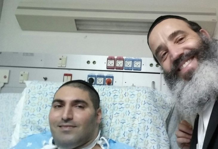 Alon Paz and Rabbi Yitzchak Fanger (from Facebook) Alon Paz and Rabbi Yitzchak Fanger (from Facebook)