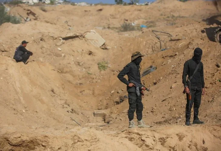 מחבלי חמאס בעזה (צילום: פלאש90)