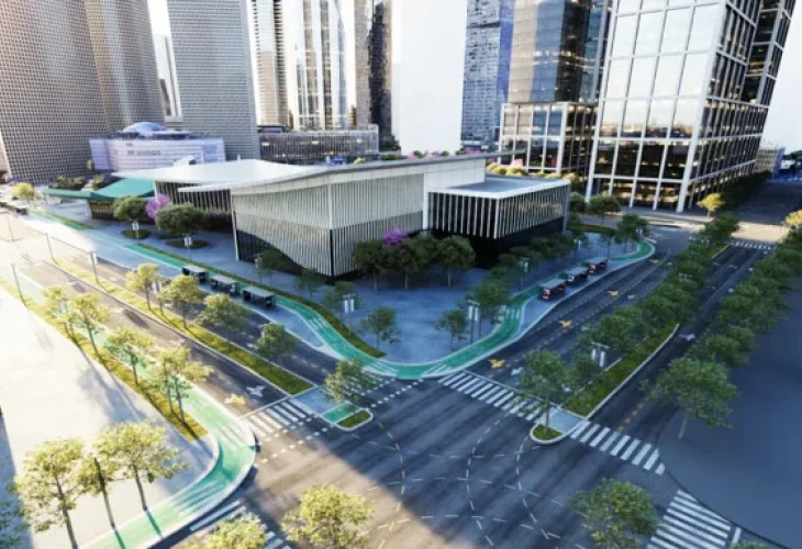 תחנת מטרו בתל אביב (צילום הדמיה: חברת נת"ע)