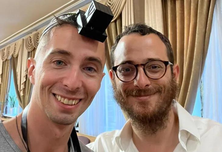 משמאל: דוד (לאוניד) מוזיקוס (קרדיט: JCC Kiev)