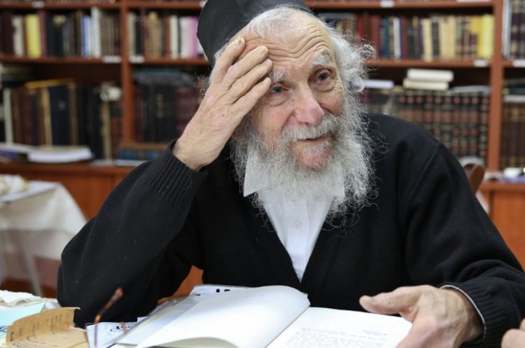 הרב יעקב אדלשטיין, הרבו בתפילות לרפואתו ( צילום: פלאש 90)