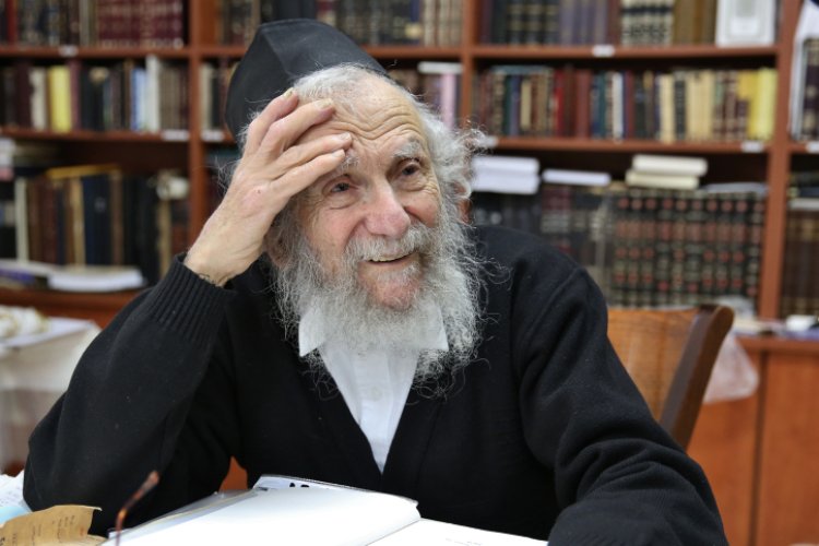 הרב יעקב אדלשטיין זצוק"ל ת.נ.צ.ב.ה (צילום: Yaacov Cohen/FLASH90)