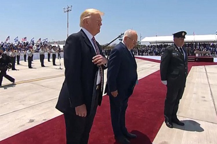 הנשיא דונלד טראמפ בישראל (צילום: לע"מ)