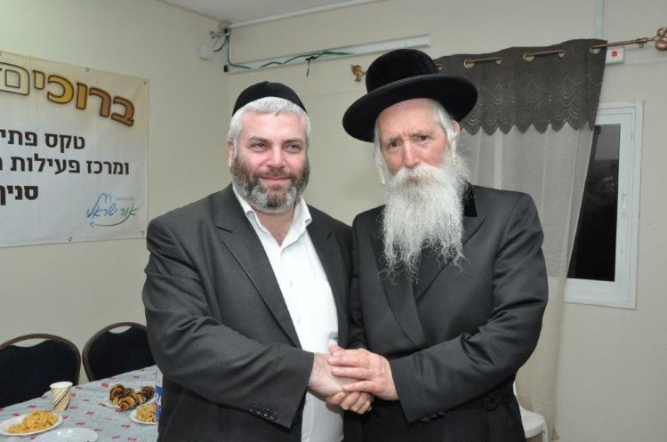 הרב גרוסמן עם הרב פוקס 