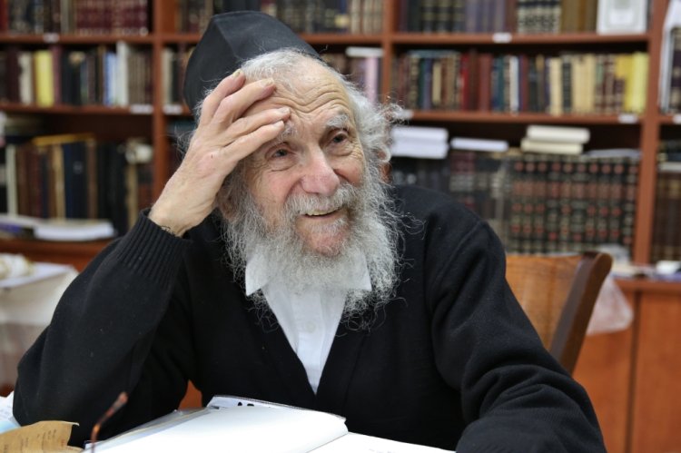 הרב יעקב אדלשטיין זצ’’ל (צילום: Yaacov Cohen/FLASH90)